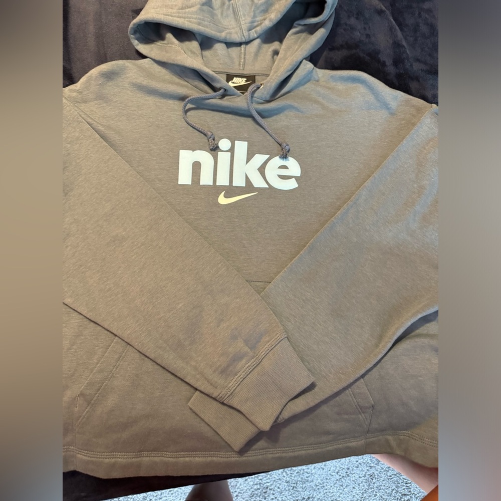 blue grey nike hoodie